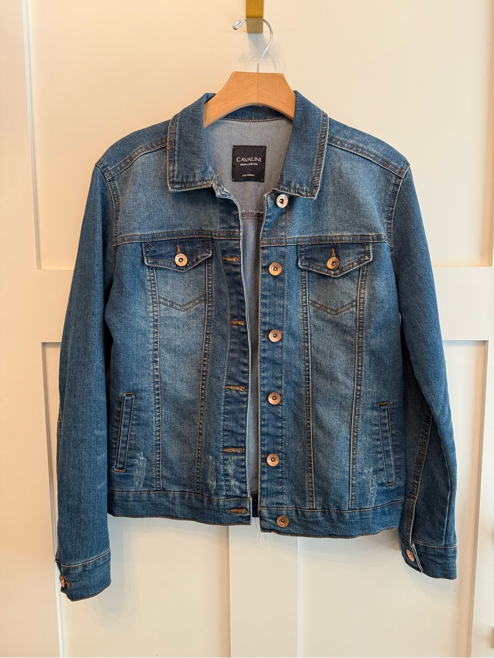 Cavalini Medium Wash Blue Denim Jacket
